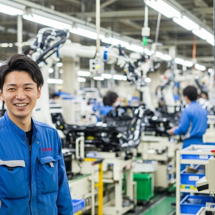 トヨタバッテリー工場内の様子